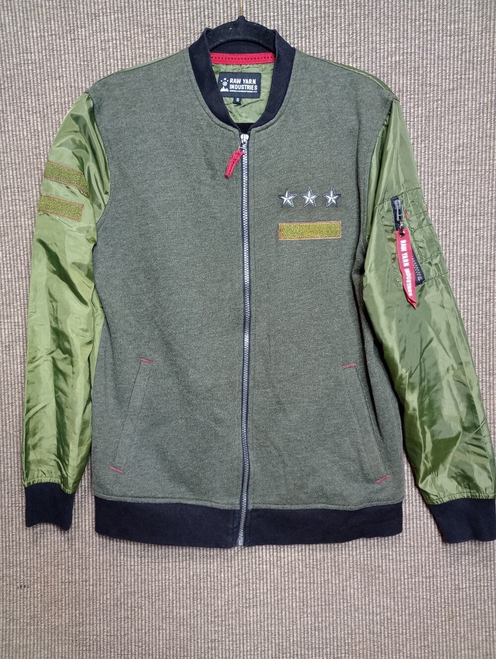 Raw Yarn Industries Military Type Jacket Size S Water Resistant Pockets